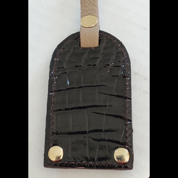 NWT Brahmin Luggage Tag in *Dune* - Picture 3 of 5